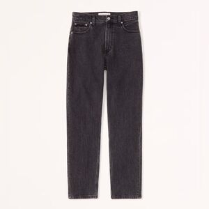 Abercrombie Mom High Rise Black Jeans